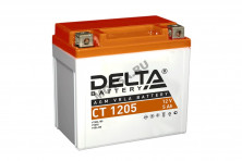 Аккумулятор 12В 5Ач DELTA CT1205 (YTX5L-BS) (кислотный, герметичный) (обр.полярн) (114*69*106мм) BEETLE,BUG,DINGO,ZERO,COUGAR